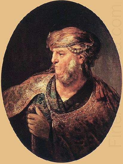 REMBRANDT Harmenszoon van Rijn Portrait of a Man in Oriental Garment china oil painting image